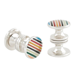 2 multicoloured signature pop cufflinks m1a cuff tpop 92 0