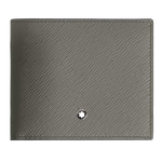 Montblanc wallet is part of their Sartorial collection and is made in a textured grey leather material.