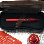 montegrappa aviator red baron rollerball pen lifestyle