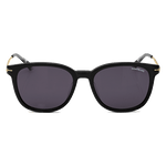 These Montblanc Round Sunglasses with Black Acetate Frame have the brand name on the left lense.