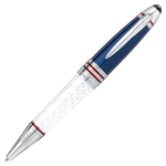 Montblanc's John F. Kennedy Limited Edition 1917 Ballpoint Pen has been made with precious resin in blue, white, and red with polished silver trims.
