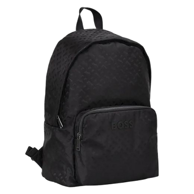 boss catch 3.0 monogram black backpack