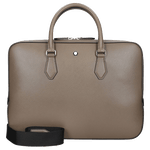 Montblanc's Sartorial Thin Document Case Mastic Saffiano Leather has a detachable shoulder strap.