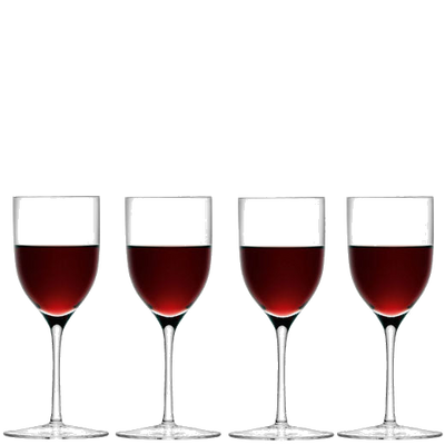 lsa set of 4 signature bar port glasses