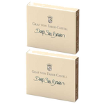 These are the Graf von Faber-Castell Deep Sea Green Ink Cartridges 2 x Pack of 6.