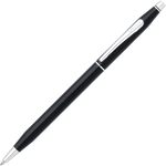 The Cross Classic Century Black Lacquer ballpoint pen with Chrome Appointments.
