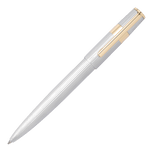 Hugo Boss Gear Pinstripe Ballpoint Pen Silver & Gold