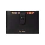 The Signature Stripe Pull Out Leather Card Holder by Paul Smith.