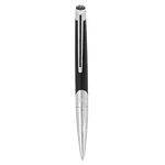 This Défi Millenium Black & Chrome Ballpoint Pen by S.T. Dupont has been made with brass with a lacquer and chrome coating.