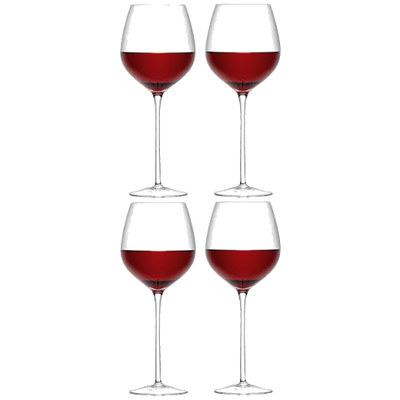 lsa signature red wine glasses set of 4