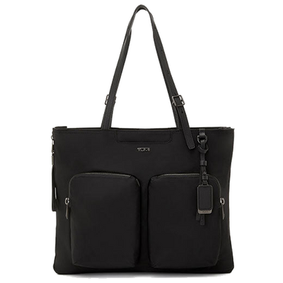 tumi cody voyageur black gunmetal tote bag