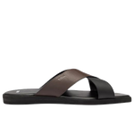 2 boss mens two tone strap faux leather slides 50541774 01 002