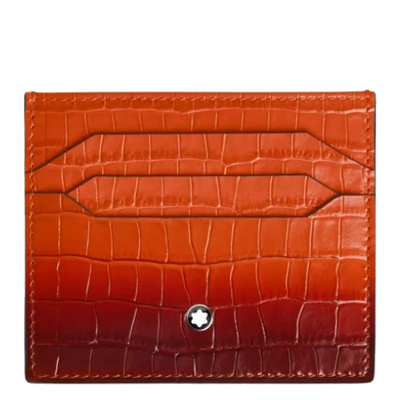 1 atelier cayenna croco leather 6cc card holder mb199474