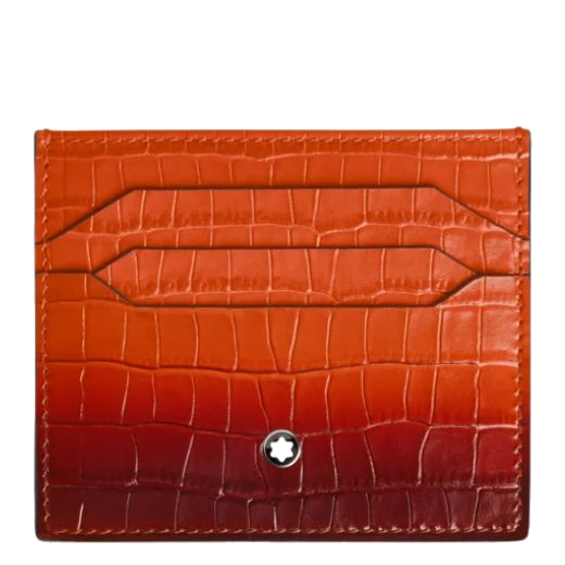 1 atelier cayenna croco leather 6cc card holder mb199474