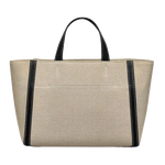 2 radley oak street canvas natural medium ziptop grab bag 111400