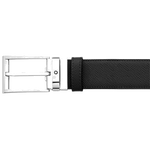 montblanc reversible trapeze black blue belt black
