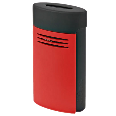 s t dupont paris matt black red megajet lighter