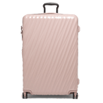 TUMI's 19 Degree Extended Trip Textured Mauve Packing Case has been made out of polycarbonate.