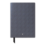 Montblanc's Extreme 3.0 Lavender Grey Lined Notebook #146 has a matching dark purple grosgrain ribbon bookmark and silver-cut edges.