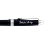 Pen cap engraving with non standard characters.