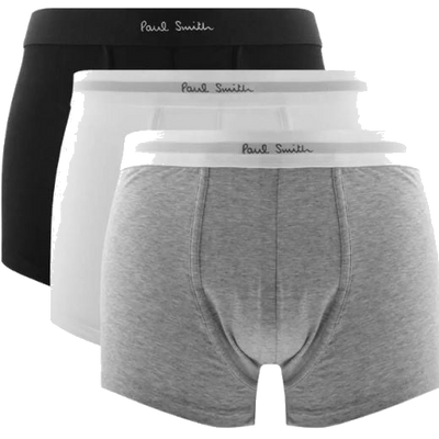 1 men s cotton boxer trunks 3pack in black white and grey m1a 914c a3pcka 2a