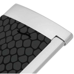 This Dupont Slim 7 snake print lighter comes with a silver trim.