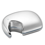 his Elephant Keepsake Box in Blue by Georg Jensen is made out of stainless steel with silicone inside.