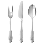 Georg Jensen Elephant stainless steel childs cutlery set.
