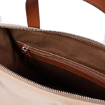 paul smith ecru duffle tote bag leather trim4