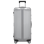 Samsonite's Lite-Box Alu Spinner Trunk, Silver 80 cm is made out of aluminium and has a durable hard-shell case with black trims.