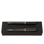 This gun metal grey pen set has been created by Hugo Boss.