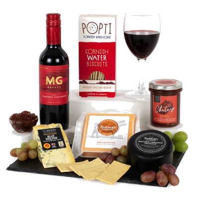 vh hampers cheese wine slate