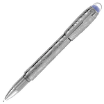 Montblanc's Starwalker SpaceBlue Metal Fineliner Pen is made with dark ruthenium.