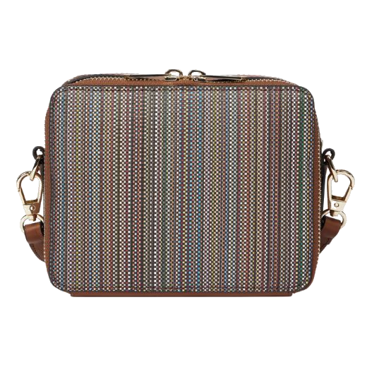 paul smith signature stripe canvas camera bag