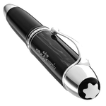 This Meisterstück The Origin Collection 149 Fountain Pen by Montblanc has the snowcap emblem with polished silver accents.