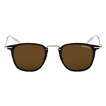 These Montblanc Brown Tinted Sunglasses with Black & Gold Frame are versatile and great for everyday wear.