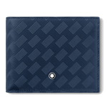 Montblanc's Extreme 3.0 6CC Wallet Ink Blue with the iconic snowcap emblem.