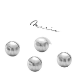 This Bernadotte Chrome Table Card Holders 4pc by Georg Jensen looks great on a table served with other pieces from the range.