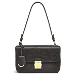 Radley's Hanley Close Faux Croc Leather Shoulder Bag comes with a plain leather key fob.