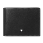 Montblanc's Meisterstück 12CC Black Leather Wallet is made out of smooth calfskin leather in Italy.