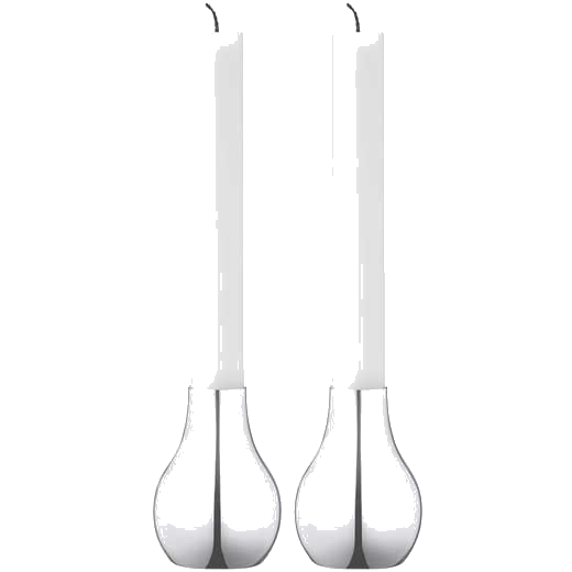 georg jensen cafu stainless steel small candle holders