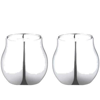 georg jensen silver cafu tealight holder pack of 2
