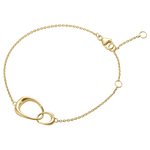 This is the Georg Jensen 18 KT. Yellow Gold Offspring Interlocking Bracelet.