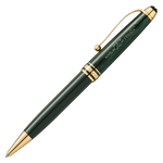 Montblanc's Meisterstück The Origin Collection Classique Green Ballpoint has engraving along the barrel.