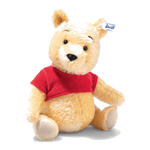 Steiff x Disney's Winnie The Pooh is made out of mohair and cotton with a brass "Button-in-Ear".