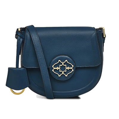 saddle street dark blue bag