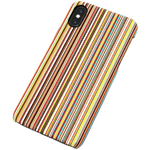 The Classic Stripe Print iPhone X Case Multi is lightweight and has the classic Paul Smith bright stripe design.