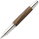 graf von faber castell magnum series walnut wood rollerball pen no cap