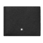 This Montblanc Leather wallet is made from a black textured print.