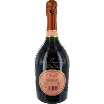 laurent perrier rose wedding celebration bottle engraving motif victoria outline font a3e42cfe1e63ffb46ec2ab530f5753a5
